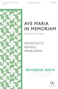 Ave Maria in memoriam Two-Part choral sheet music cover Thumbnail